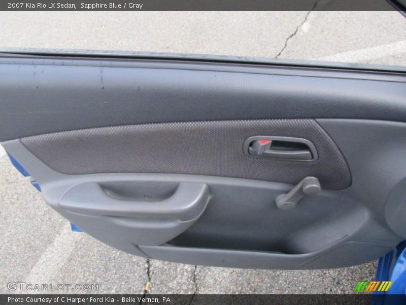 Sapphire Blue / Gray 2007 Kia Rio LX Sedan