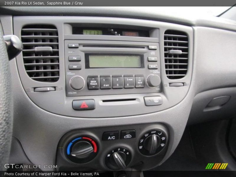 Sapphire Blue / Gray 2007 Kia Rio LX Sedan