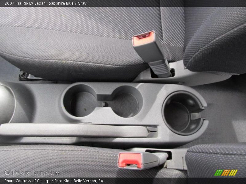 Sapphire Blue / Gray 2007 Kia Rio LX Sedan