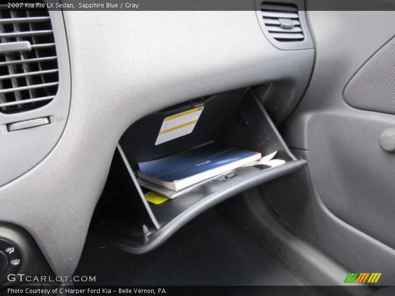 Sapphire Blue / Gray 2007 Kia Rio LX Sedan