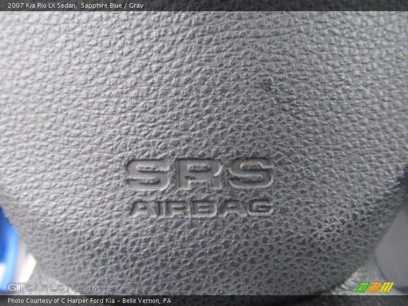 Sapphire Blue / Gray 2007 Kia Rio LX Sedan
