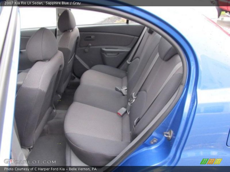 Sapphire Blue / Gray 2007 Kia Rio LX Sedan