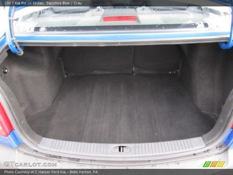 Sapphire Blue / Gray 2007 Kia Rio LX Sedan