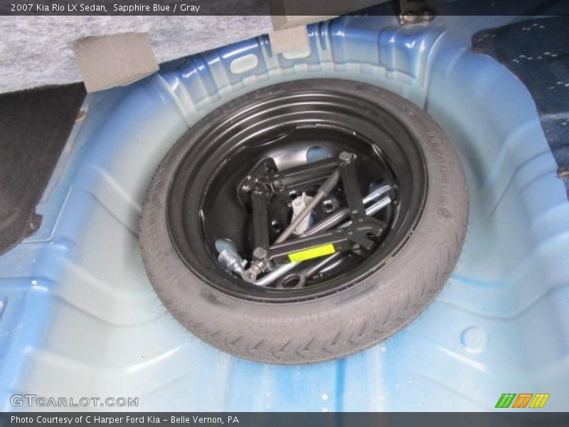 Sapphire Blue / Gray 2007 Kia Rio LX Sedan