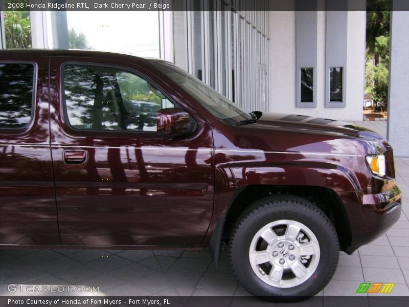 Dark Cherry Pearl / Beige 2008 Honda Ridgeline RTL