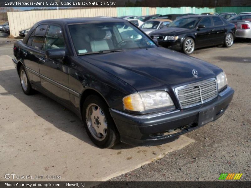 Obsidian Black Metallic / Gray 1998 Mercedes-Benz C 230
