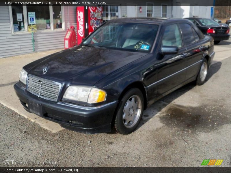 Obsidian Black Metallic / Gray 1998 Mercedes-Benz C 230
