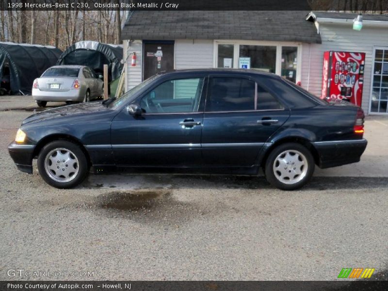 Obsidian Black Metallic / Gray 1998 Mercedes-Benz C 230
