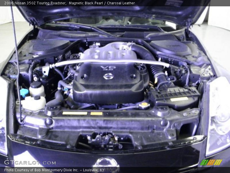 Magnetic Black Pearl / Charcoal Leather 2006 Nissan 350Z Touring Roadster