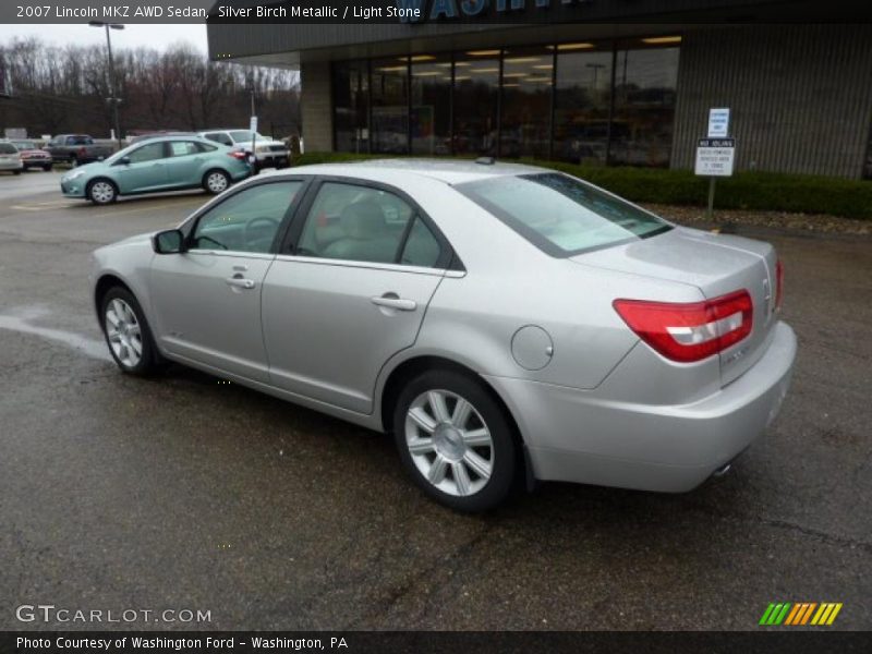Silver Birch Metallic / Light Stone 2007 Lincoln MKZ AWD Sedan