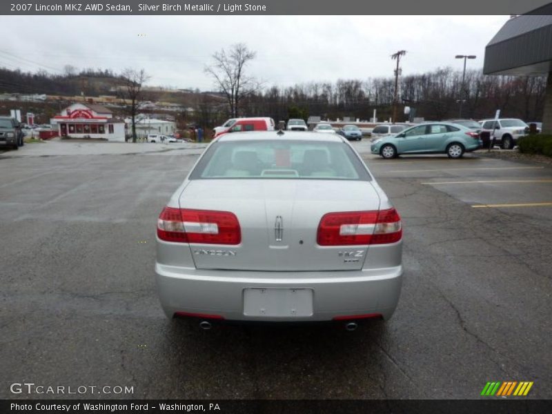 Silver Birch Metallic / Light Stone 2007 Lincoln MKZ AWD Sedan