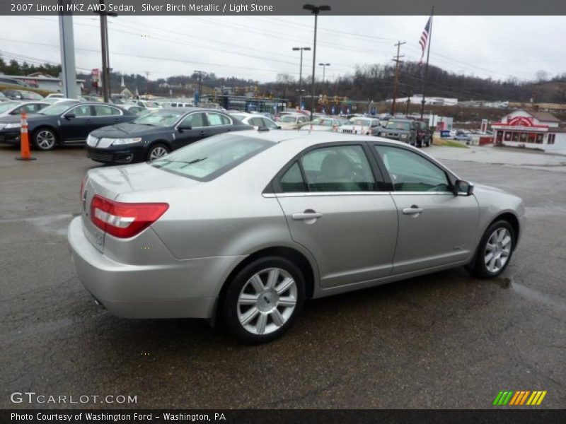 Silver Birch Metallic / Light Stone 2007 Lincoln MKZ AWD Sedan
