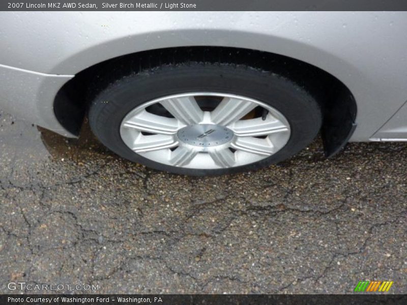 Silver Birch Metallic / Light Stone 2007 Lincoln MKZ AWD Sedan