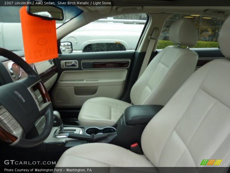 Silver Birch Metallic / Light Stone 2007 Lincoln MKZ AWD Sedan