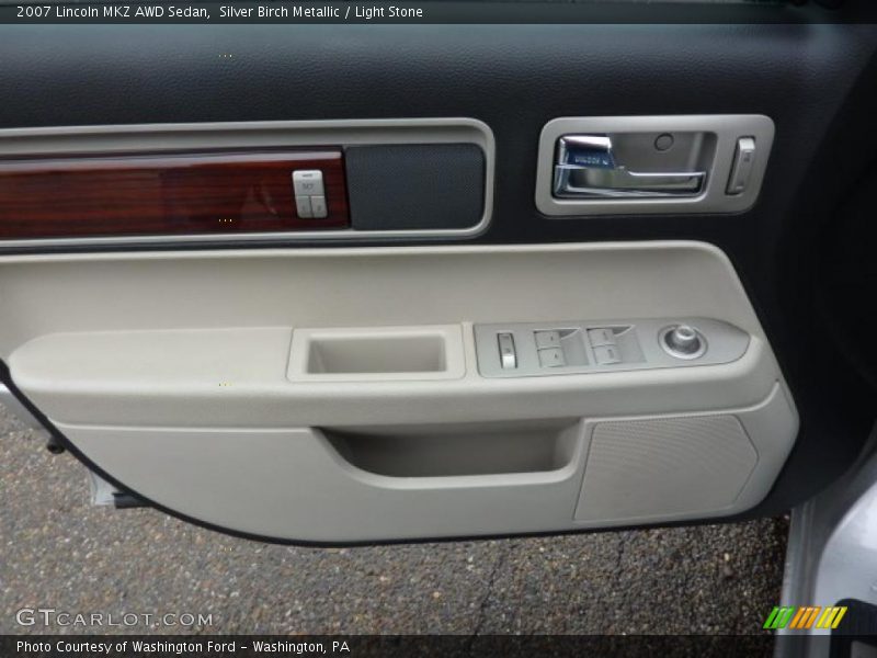 Silver Birch Metallic / Light Stone 2007 Lincoln MKZ AWD Sedan