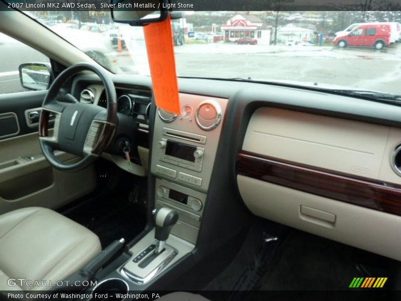 Silver Birch Metallic / Light Stone 2007 Lincoln MKZ AWD Sedan