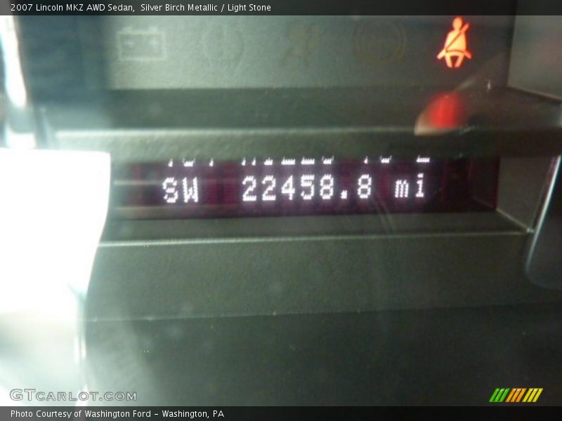 Silver Birch Metallic / Light Stone 2007 Lincoln MKZ AWD Sedan
