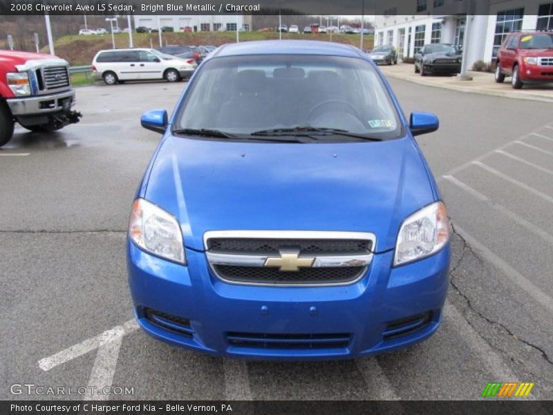 Bright Blue Metallic / Charcoal 2008 Chevrolet Aveo LS Sedan