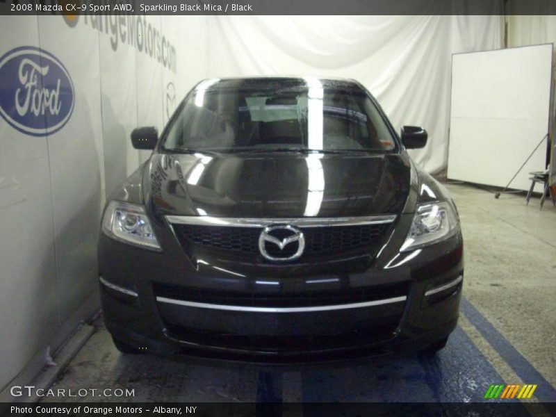 Sparkling Black Mica / Black 2008 Mazda CX-9 Sport AWD