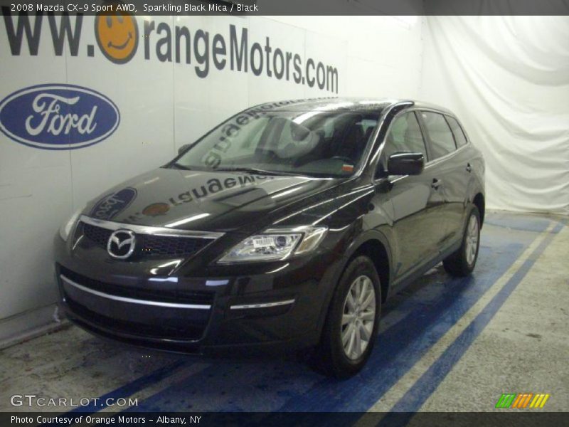 Sparkling Black Mica / Black 2008 Mazda CX-9 Sport AWD