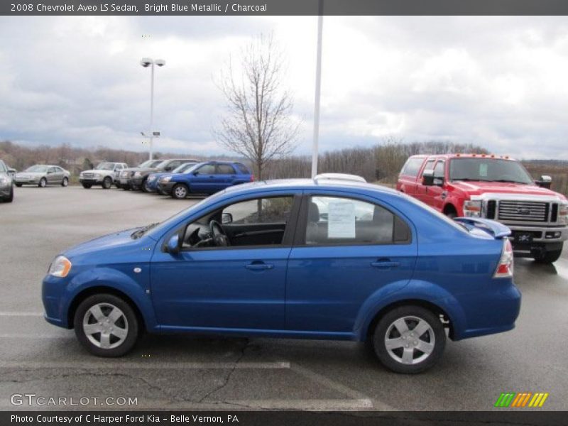 Bright Blue Metallic / Charcoal 2008 Chevrolet Aveo LS Sedan