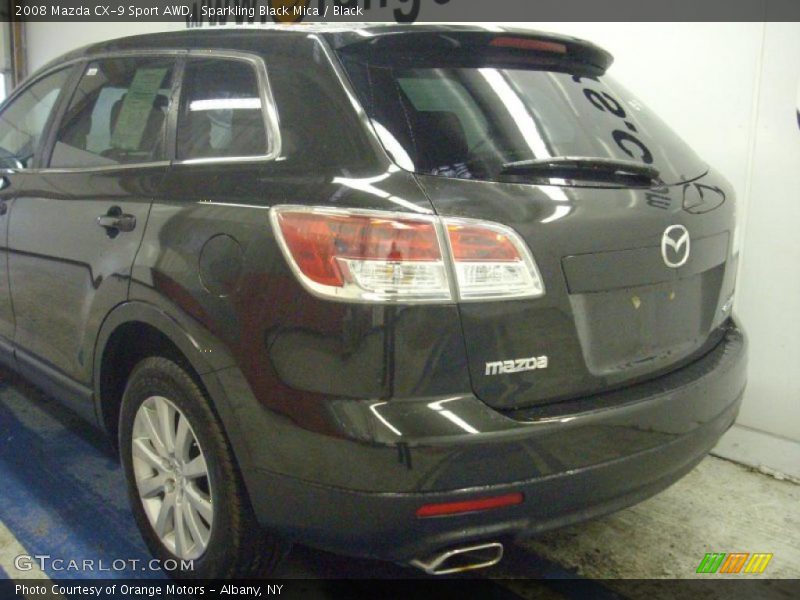 Sparkling Black Mica / Black 2008 Mazda CX-9 Sport AWD