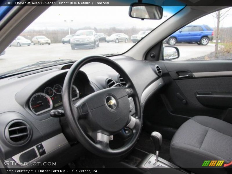 Bright Blue Metallic / Charcoal 2008 Chevrolet Aveo LS Sedan