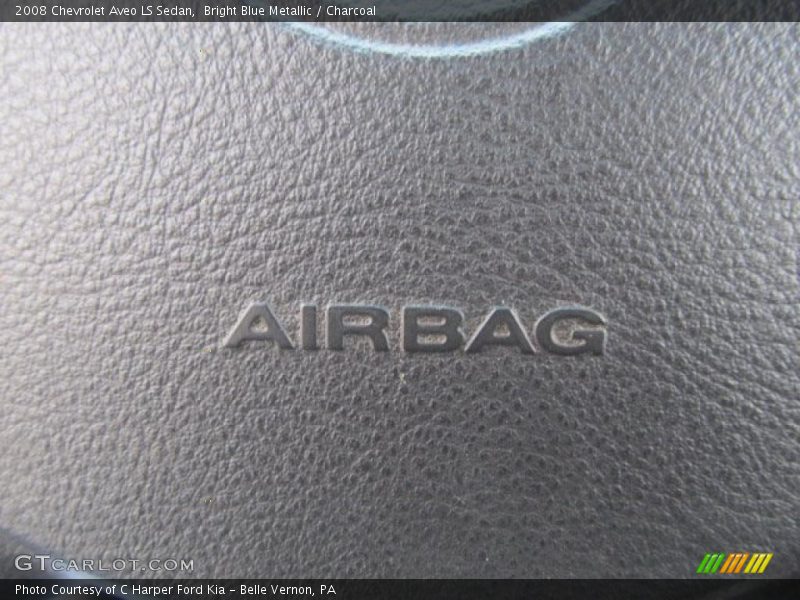 Bright Blue Metallic / Charcoal 2008 Chevrolet Aveo LS Sedan