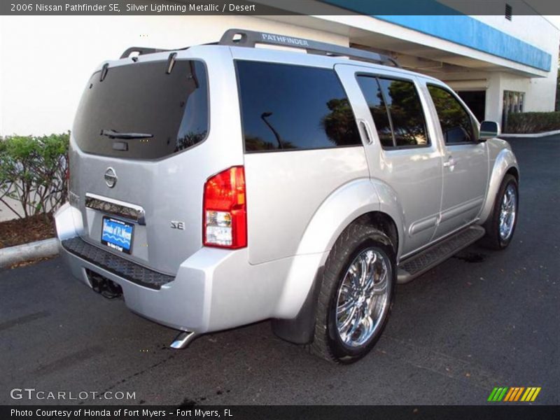 Silver Lightning Metallic / Desert 2006 Nissan Pathfinder SE