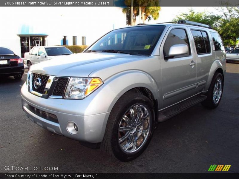 Silver Lightning Metallic / Desert 2006 Nissan Pathfinder SE