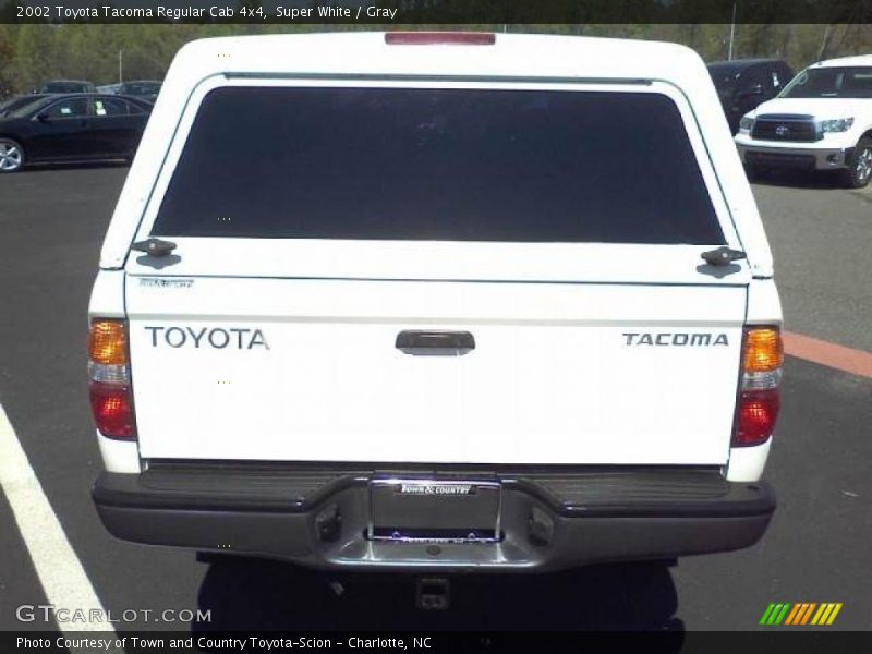 Super White / Gray 2002 Toyota Tacoma Regular Cab 4x4