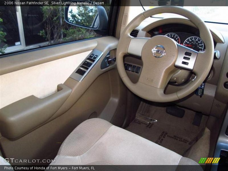 Silver Lightning Metallic / Desert 2006 Nissan Pathfinder SE