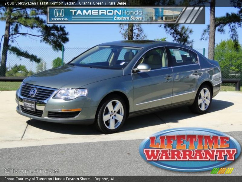 Granite Green / Pure Beige 2008 Volkswagen Passat Komfort Sedan