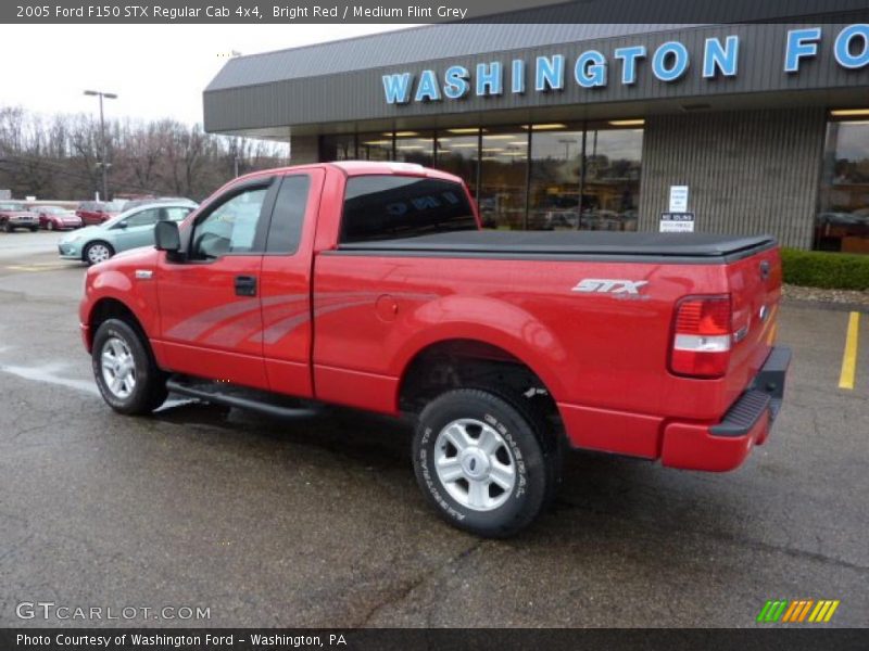 Bright Red / Medium Flint Grey 2005 Ford F150 STX Regular Cab 4x4