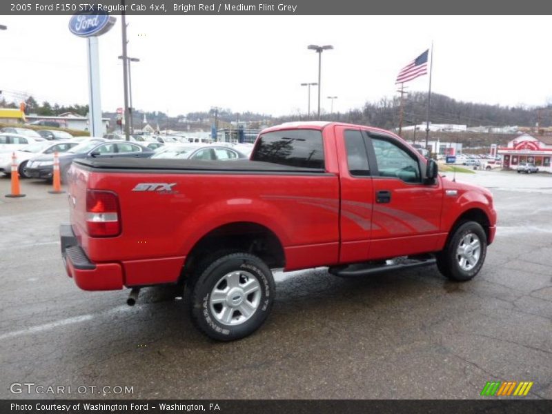 Bright Red / Medium Flint Grey 2005 Ford F150 STX Regular Cab 4x4