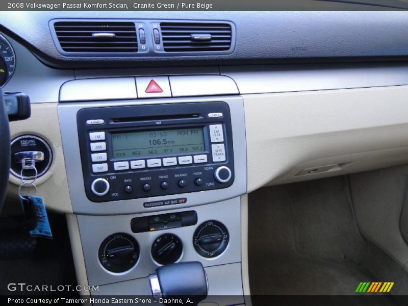 Granite Green / Pure Beige 2008 Volkswagen Passat Komfort Sedan