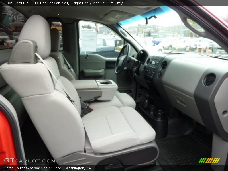 Bright Red / Medium Flint Grey 2005 Ford F150 STX Regular Cab 4x4