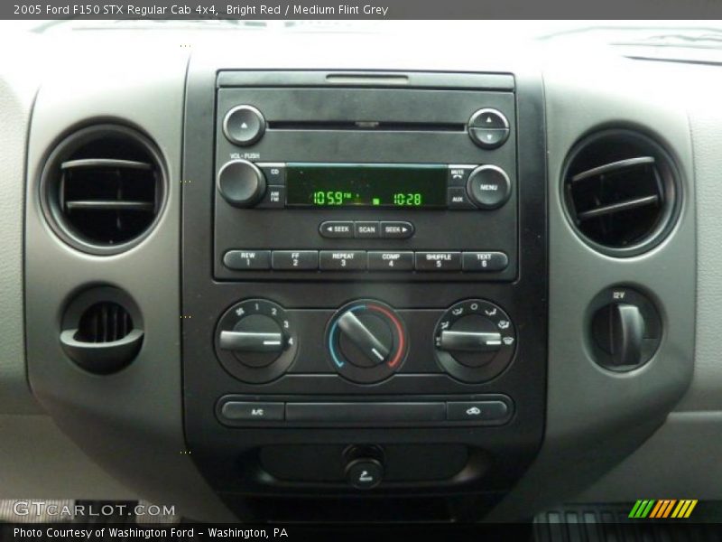 Bright Red / Medium Flint Grey 2005 Ford F150 STX Regular Cab 4x4
