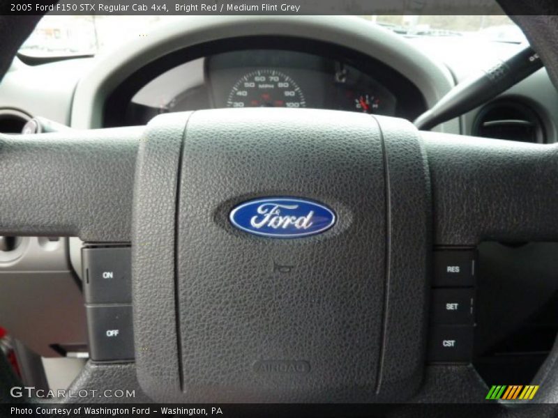 Bright Red / Medium Flint Grey 2005 Ford F150 STX Regular Cab 4x4