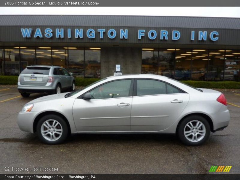 Liquid Silver Metallic / Ebony 2005 Pontiac G6 Sedan