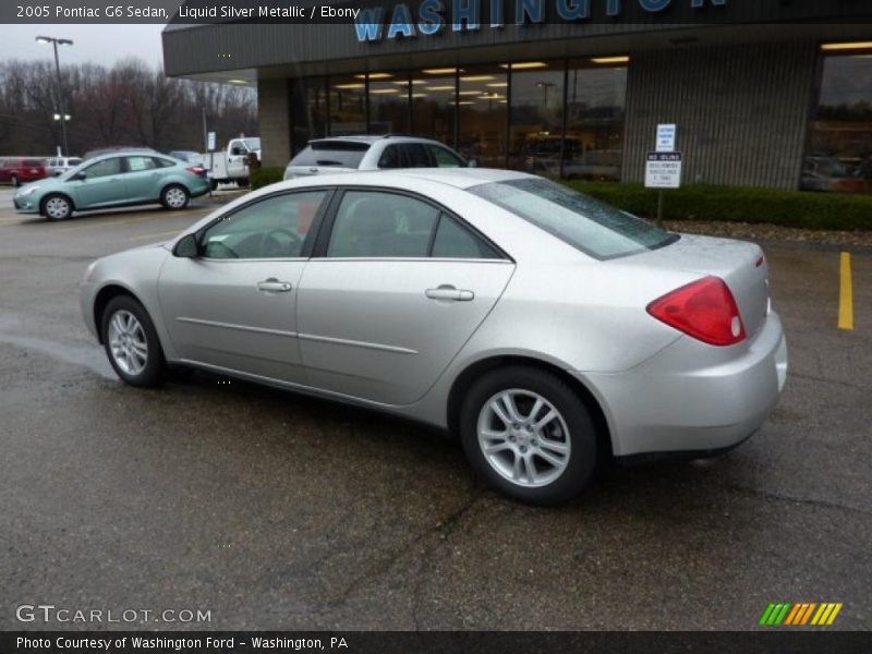 Liquid Silver Metallic / Ebony 2005 Pontiac G6 Sedan