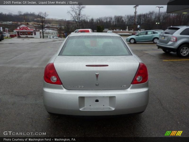 Liquid Silver Metallic / Ebony 2005 Pontiac G6 Sedan