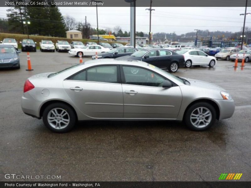 Liquid Silver Metallic / Ebony 2005 Pontiac G6 Sedan