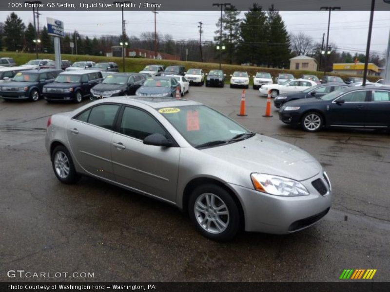 Liquid Silver Metallic / Ebony 2005 Pontiac G6 Sedan