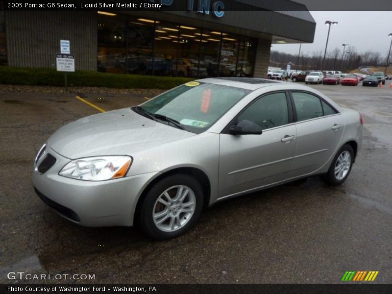 Liquid Silver Metallic / Ebony 2005 Pontiac G6 Sedan