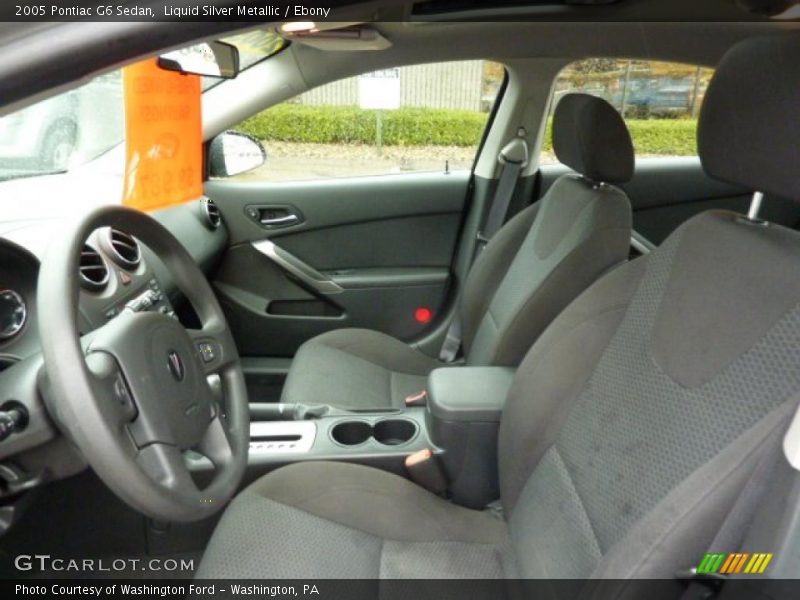 Liquid Silver Metallic / Ebony 2005 Pontiac G6 Sedan