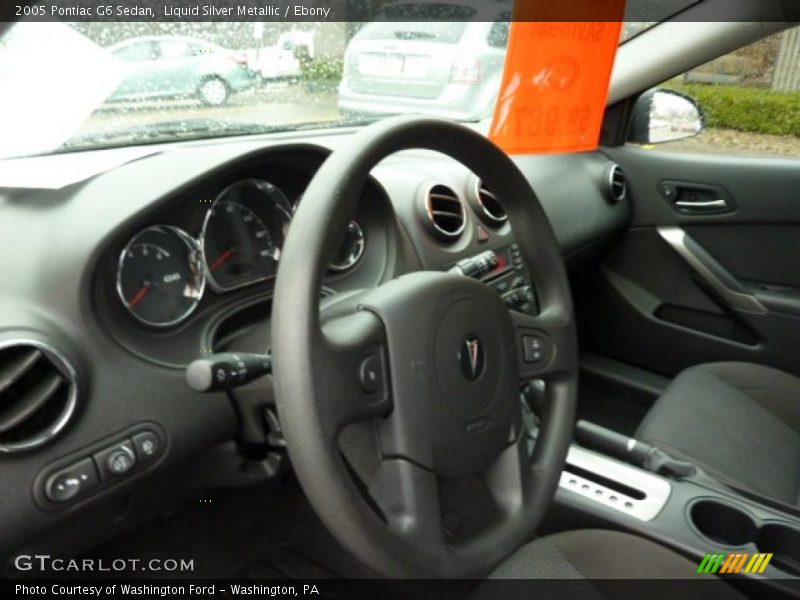 Liquid Silver Metallic / Ebony 2005 Pontiac G6 Sedan