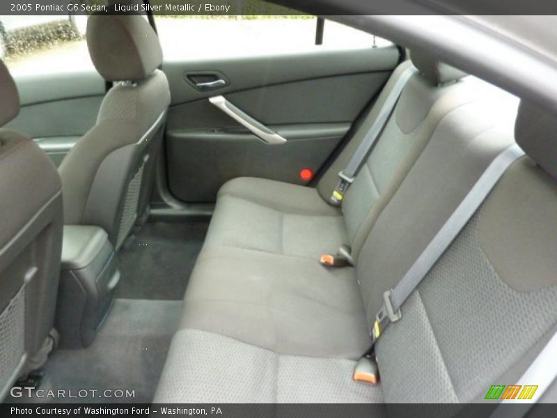 Liquid Silver Metallic / Ebony 2005 Pontiac G6 Sedan