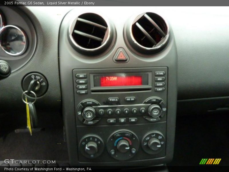 Liquid Silver Metallic / Ebony 2005 Pontiac G6 Sedan