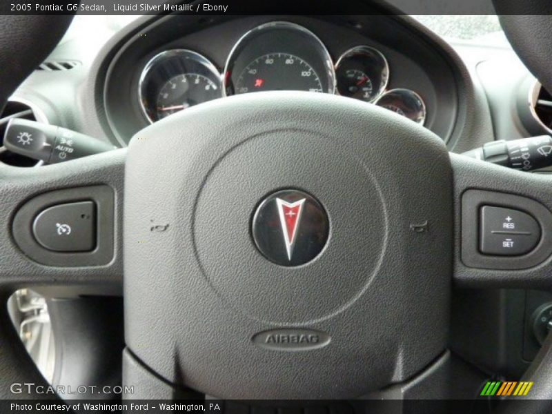 Liquid Silver Metallic / Ebony 2005 Pontiac G6 Sedan